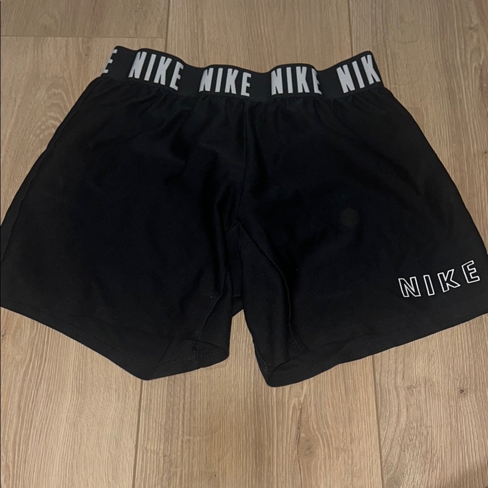 Nike Black Athletic Shorts with Branded Waistband